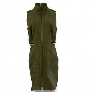 Tracy Reese Olive Green Midi Dress